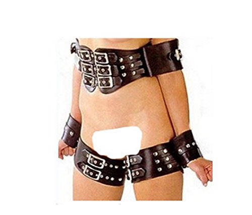 PU Leather Fetish Harness Restraint Bondage Waist Belts Hands Thighs Arms Slave Toys