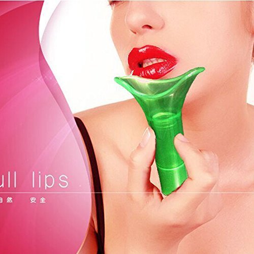 lip plumper pumps for sexy lips device enhancer pump lovely full universal size (Green)