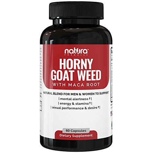 SALE – SAVE 70% – Natural Horny Goat Weed Extract Complex w/ Maca Root, Tongkat Ali, Saw Palmetto | Best Herbal Libido Booster Supplement For Men & Women | 60 Capsules