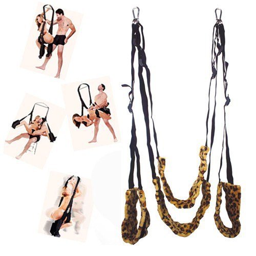 Buildent(TM) Cheap Leopard Swing S-e-x Furniture S-e-x Swing Chairs Hot Funny Hanging Pleasure Love Swing S-e-x Toy for Couples Adult S-e-x Products