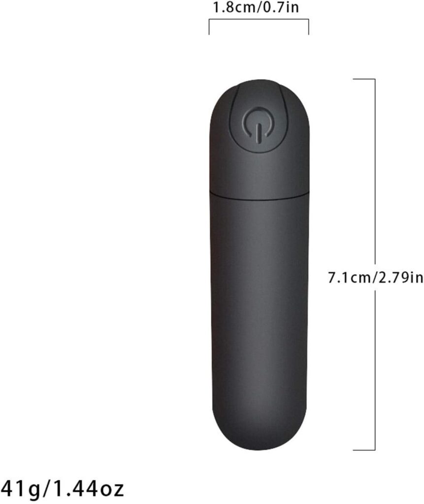 G Spot Bullet Vibrator Nipple Clitorals Stimulator USB Rechargeable for Travel - 10 Modes Portable Waterproof Mini Vaginal Anal Massager Adult Sex Toys for Women(Black)