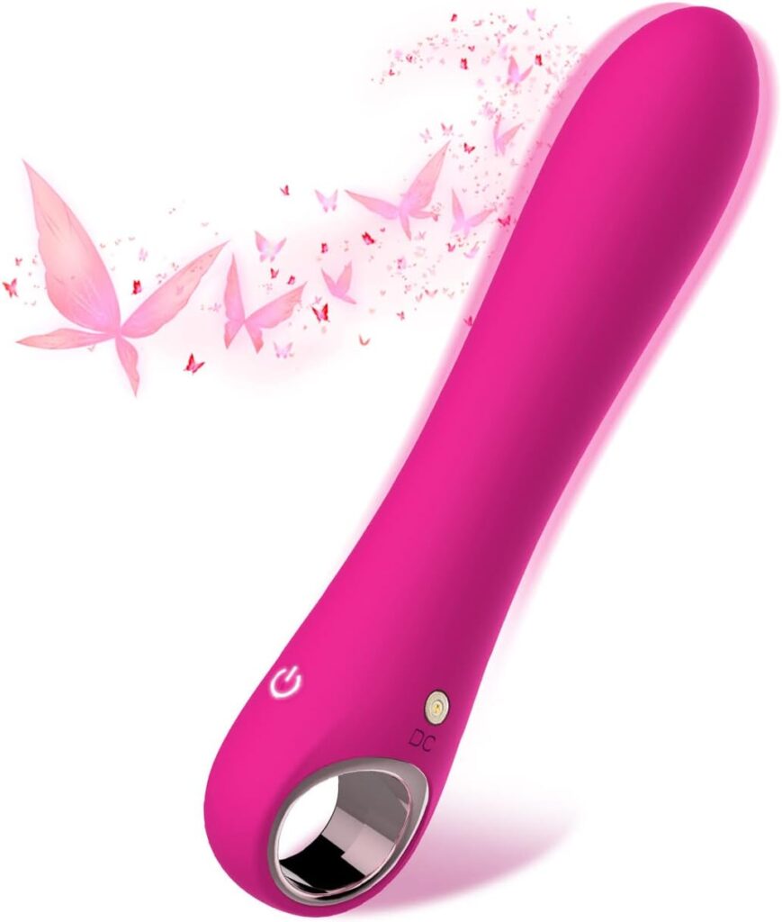 G-Spot Vibrator with 10 Strong Vibrations, Tuitionua Vibrating Dildo Clitoris Nipple Vagina Massager Stimulator, Adult Sex Toys for Solo or Couple(Pink)