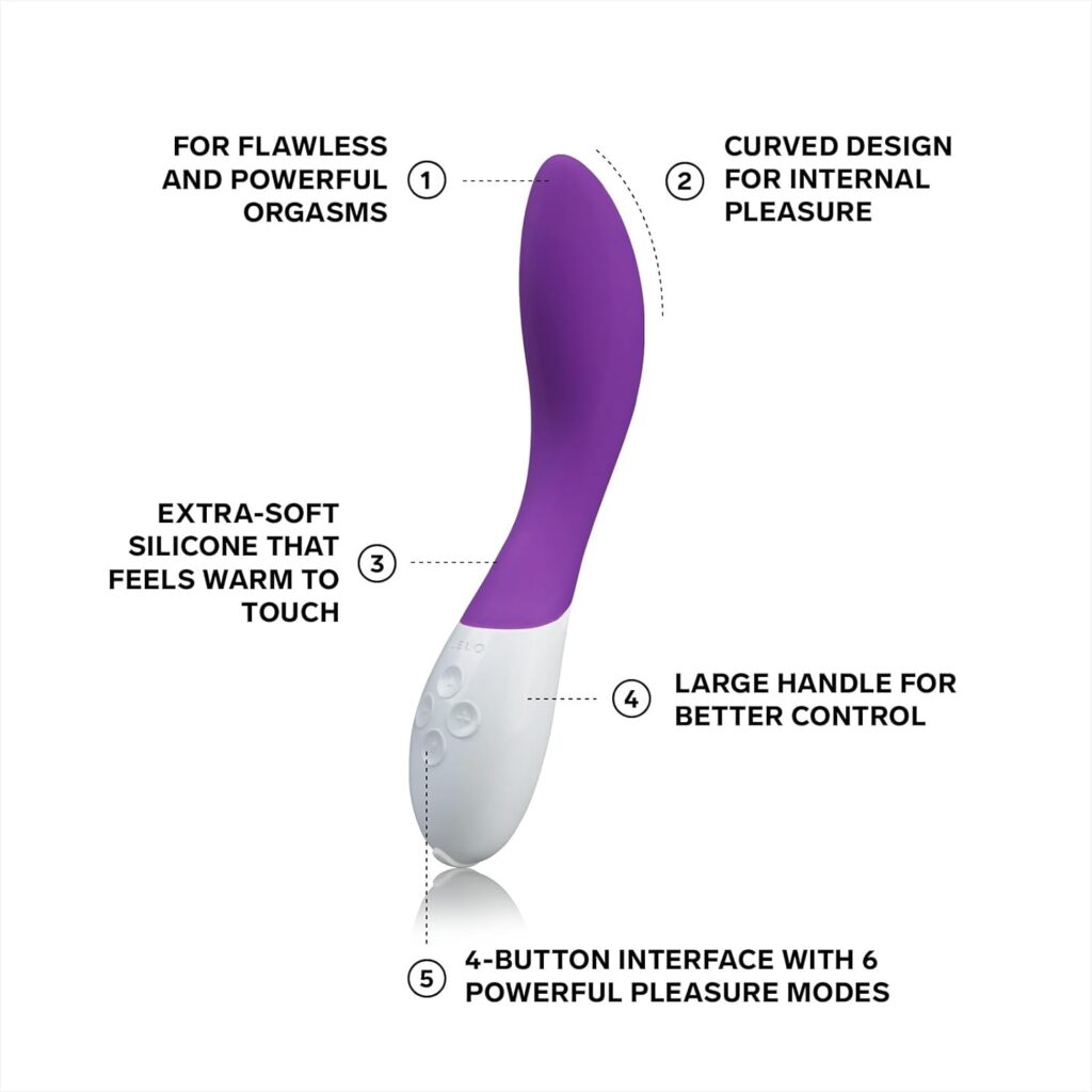 LELO Mona 2 Powerful Vibrator for Women, Adult Toys for Women, Female Sex Toy for Deep Vibrating Massage, G Spot Toy Sex Vibrators, G Spot Dildo, Purple