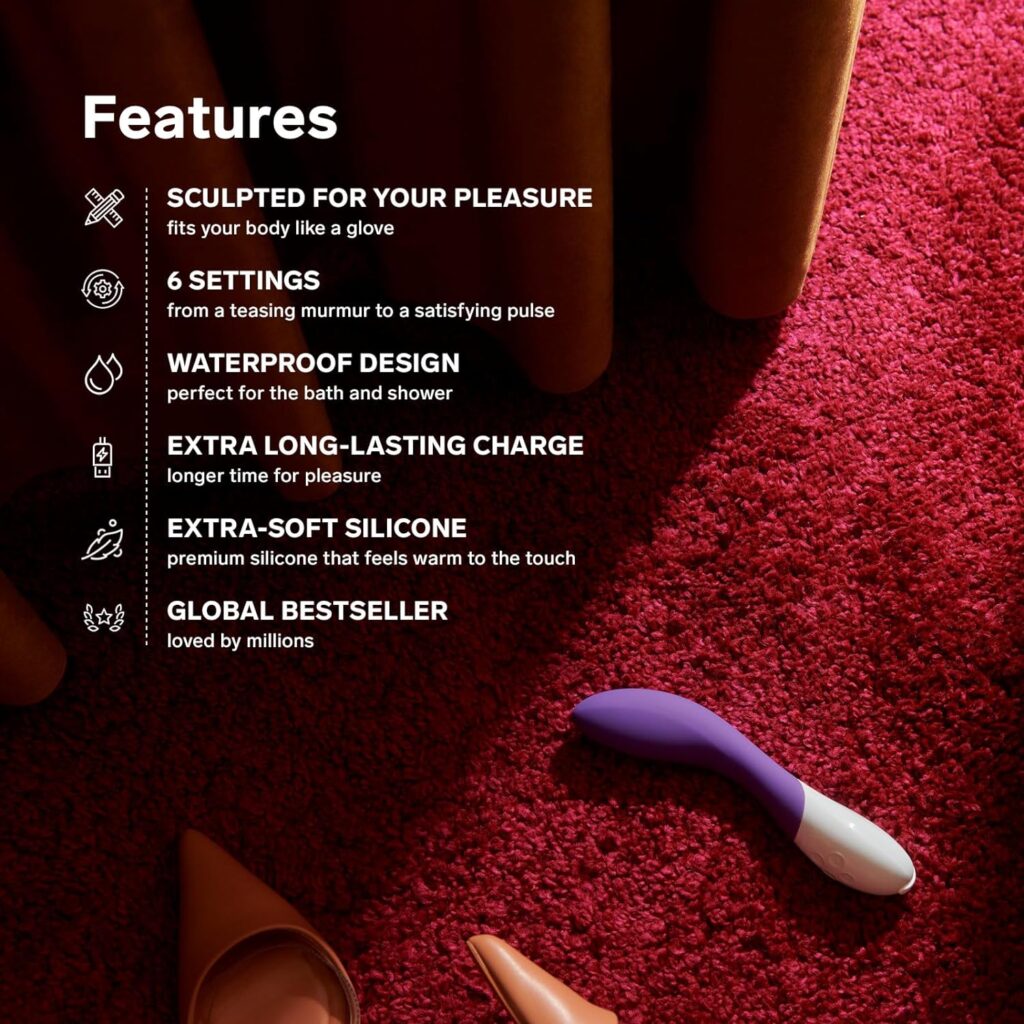 LELO Mona 2 Powerful Vibrator for Women, Adult Toys for Women, Female Sex Toy for Deep Vibrating Massage, G Spot Toy Sex Vibrators, G Spot Dildo, Purple