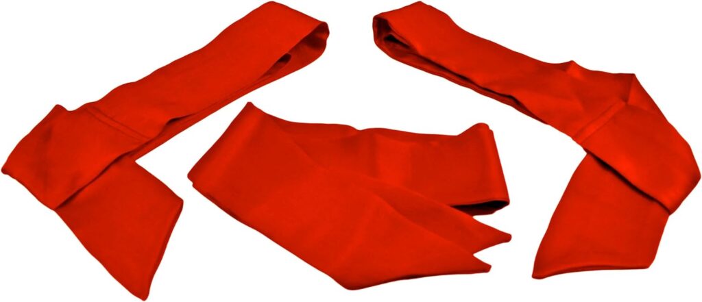 Silk Restraints | 100% Pure Silk Restraint Sashes (Red) | Set of Three Silk Restraints