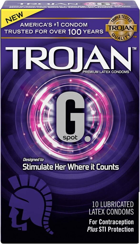 Trojan G. Spot Premium Lubricated Condoms - 10 Count